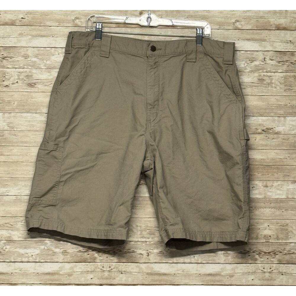 Carhartt Shorts Mens 38 Carpenter Utility Workwear B147 TAN